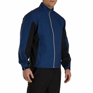 Men's Footjoy HydroLite Rain Jacket Blue/Black NZ-41497